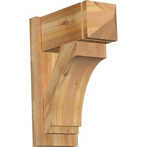 Ekena Millwork Imperial Rough Sawn Arts and Crafts Outlooker, Western Red Cedar, 8"W x 18"D x 22"H OUT08X18X22IMP03RWR - main